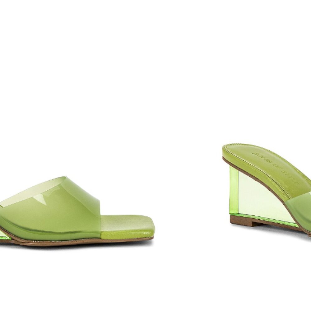Song of Style STUDIO WEDGE IN GREEN, 6.5 - Picture 3 of 4